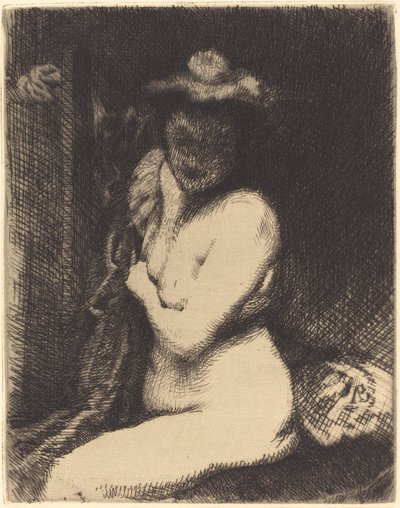 Mulher em seu toilette (La toilette) de Albert Besnard