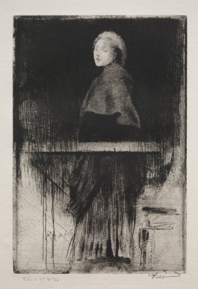 mulher com capa de Albert Besnard