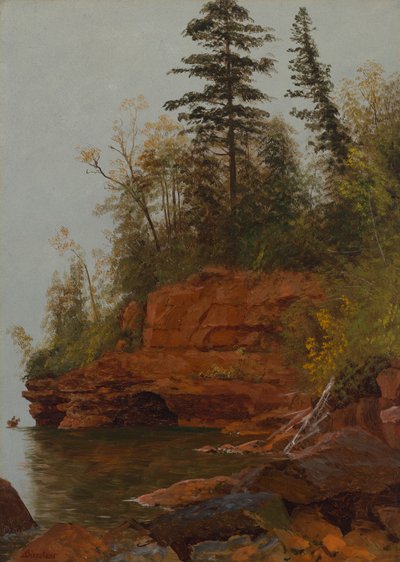 Uma enseada rochosa de Albert Bierstadt