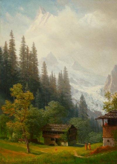 Cena alpina de Albert Bierstadt