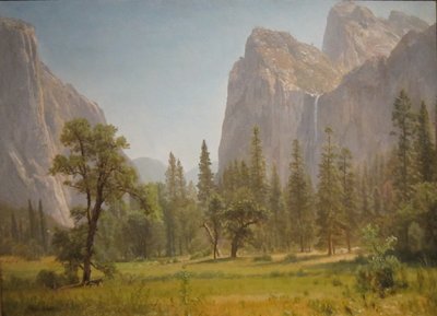 Cataratas de Bridal Veil, Vale de Yosemite, Califórnia de Albert Bierstadt
