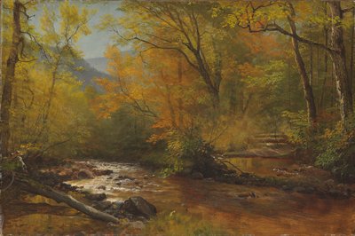 Brook em madeiras de Albert Bierstadt