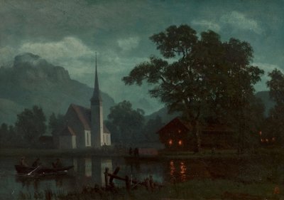 Lago Lucerna, Suíça de Albert Bierstadt
