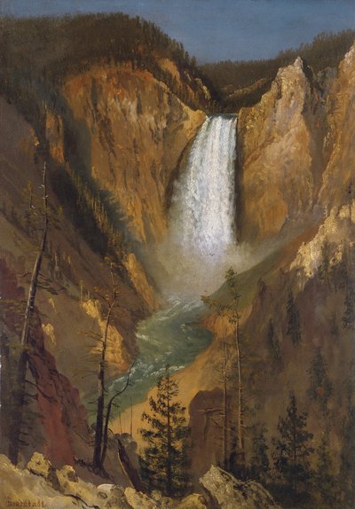 Cascatas Inferiores do Yellowstone de Albert Bierstadt