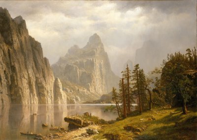 Rio Merced, Vale de Yosemite de Albert Bierstadt