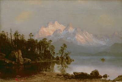 Canoagem na Montanha de Albert Bierstadt