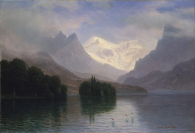Cena de montanha de Albert Bierstadt