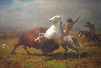 Estudo para "O Último dos Búfalos" de Albert Bierstadt