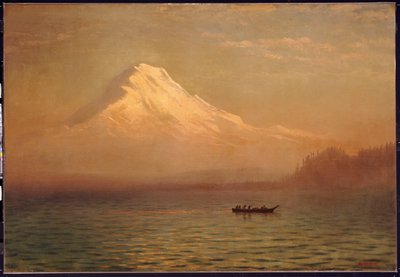 Nascer do sol no Monte Tacoma de Albert Bierstadt