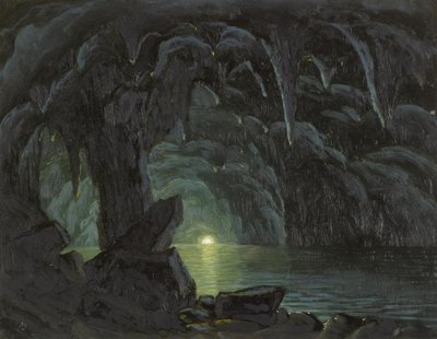 A Gruta Azul, Capri de Albert Bierstadt