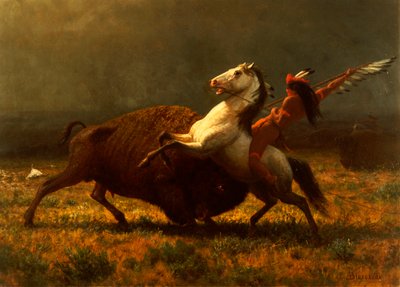 O Último dos Búfalos, c.1888 de Albert Bierstadt