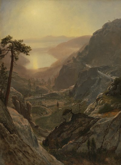 Vista do Lago Donner de Albert Bierstadt