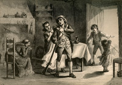 Um homem minucioso se preparando para a guerra, 1877. de Albert Bobbett