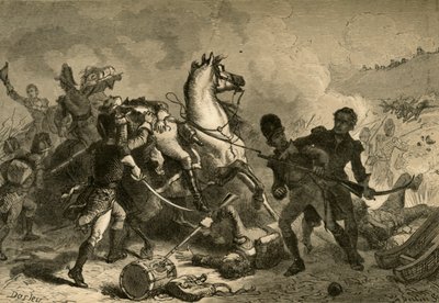 Batalha de Nova Orleans - Morte do General Pakenham, 1878. de Albert Bobbett