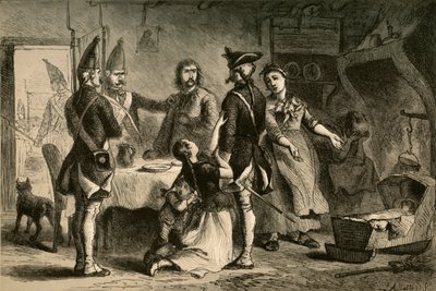 Recrutamento de soldados alemães para serviço na América, 1877. de Albert Bobbett
