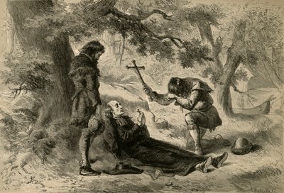 Morte do padre Marquette, 1877. de Albert Bobbett