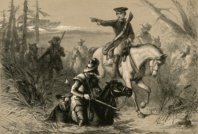 Major Washington em sua missão ao comandante francês, 1877. de Albert Bobbett