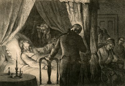 A morte de Washington, 1877. de Albert Bobbett