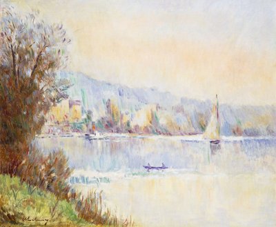 Barcos no Sena; Barcos no Sena, de Albert Charles Lebourg