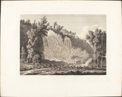 Cascatella Superiore em Tivoli de Albert Christoph Dies