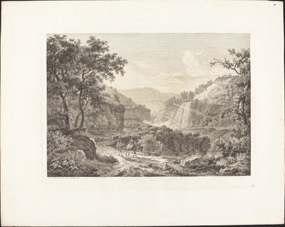 Cascatella di Tivoli, segunda vista de Albert Christoph Dies