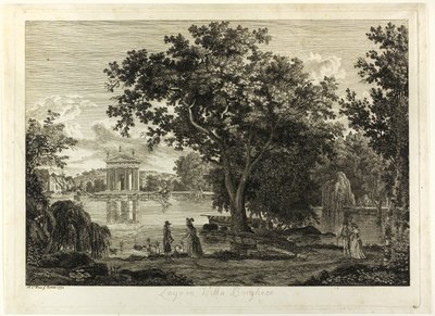Lago na Villa Borghese de Albert Christoph Dies