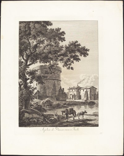 Túmulo de Plautius perto de Tivoli de Albert Christoph Dies