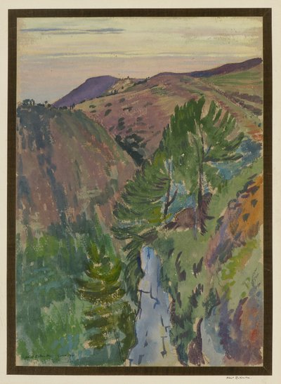 Paisagem em Grasse de Albert Daniel Rutherston