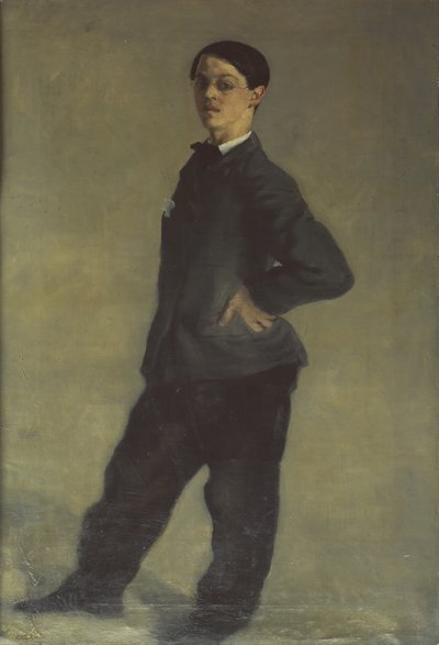 Autorretrato do artista aos 16 anos de Albert Daniel Rutherston