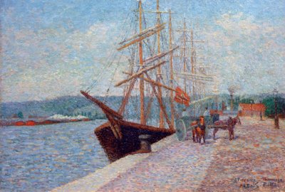 Quai de Lesseps - Rouen de Albert Dubois Pillet