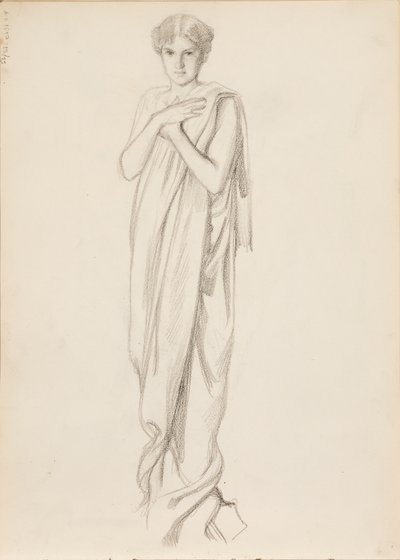 Aino Ackté as Alcestis, sketch de Albert Edelfelt