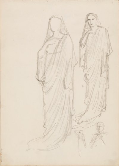 Aino Ackté as Alcestis, sketch de Albert Edelfelt
