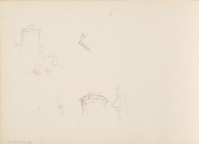 Desenhos de plantas, Torre de Savonlinna de Albert Edelfelt