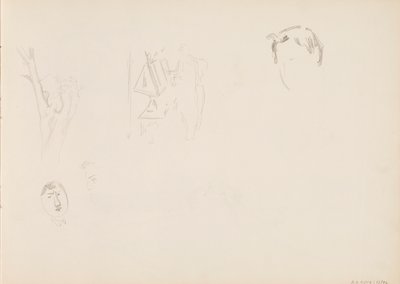 Correntes de ar de plantas, tronco de árvore de Albert Edelfelt