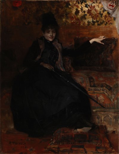 Lady in Black, Thérèse Negra de Albert Edelfelt