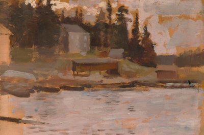 Esboço de paisagem de Hamari de Albert Edelfelt