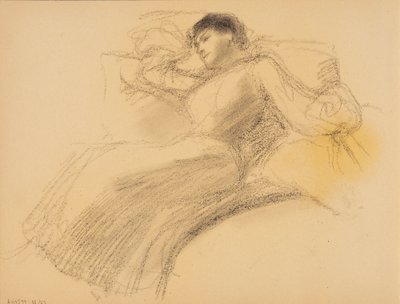 Mulher em repouso de Albert Edelfelt