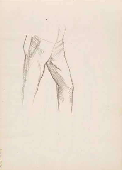 A parte inferior do corpo masculino de Albert Edelfelt