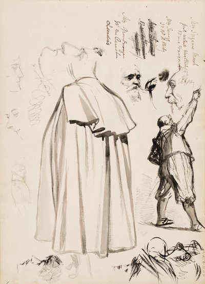 Figuras masculinas, rostos de Albert Edelfelt