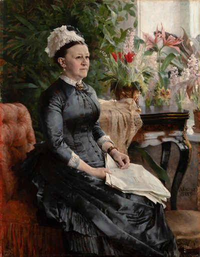 Retrato da Sra. Anna Sinebrychoff de Albert Edelfelt