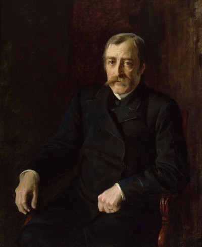 Retrato do Professor Carl Gustaf Estlander de Albert Edelfelt