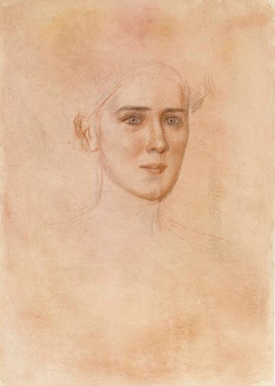 Retrato de uma Mulher, Rosto de Albert Edelfelt