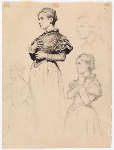 Sigrid Stålarm, esboço para «O Duque Karl a insultar o cadáver de Klaus Fleming» de Albert Edelfelt