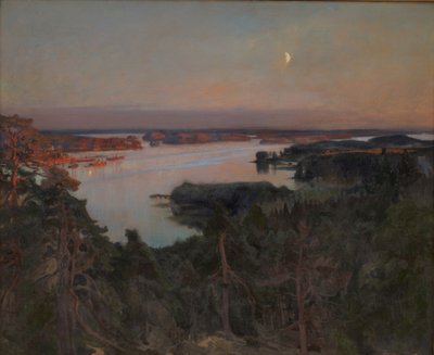 Noite de verão, Haiko Fiord de Albert Gustaf Aristides Edelfelt