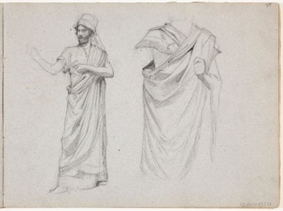 Duas figuras masculinas vestidas com togas de Albert Edelfelt
