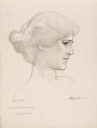 Sra. Flore Deschamps de Albert Edelfelt