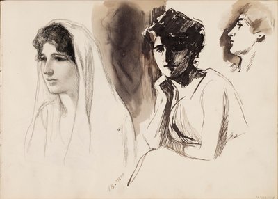 Figuras femininas de Albert Edelfelt