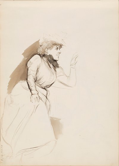 Mulher sentada (Aino Ackté) de Albert Edelfelt