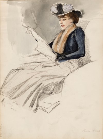 Mulher sentada, Aino Ackté de Albert Edelfelt