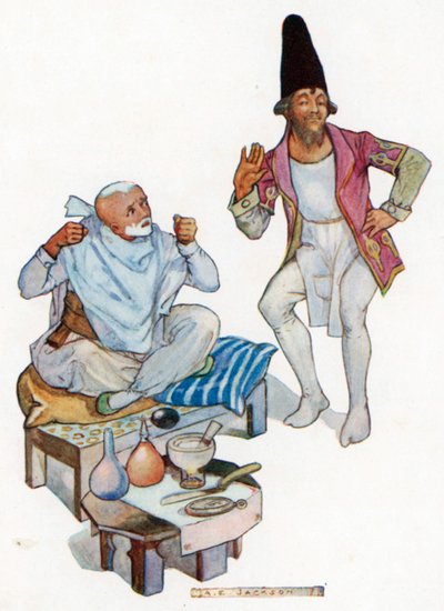 "Be Calm, My Master" (litografia a cores) de Albert Edward Jackson